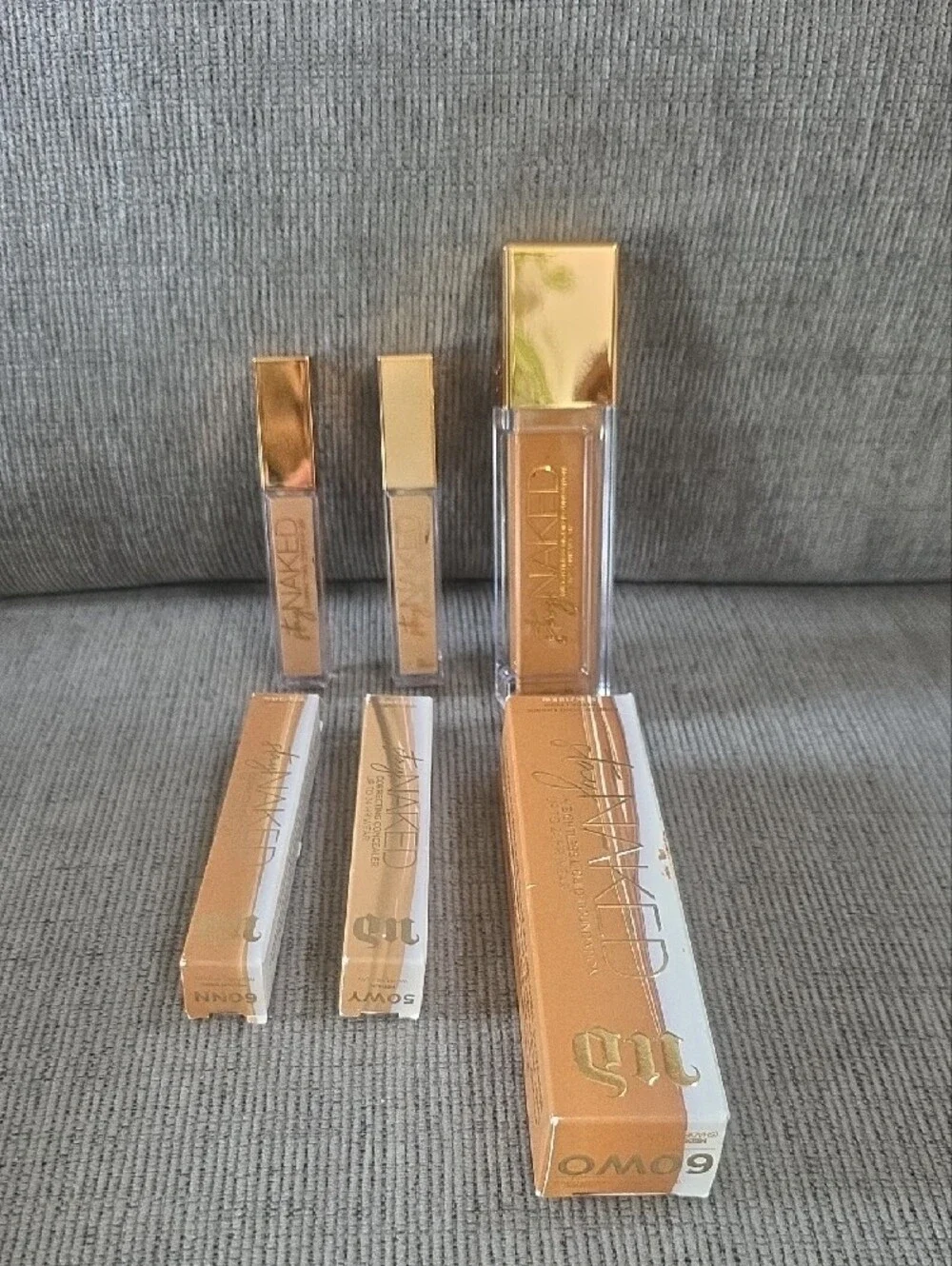Urban Decay Stay Naked Foundation & Concealer Set in Medium Dark & Medium, New.